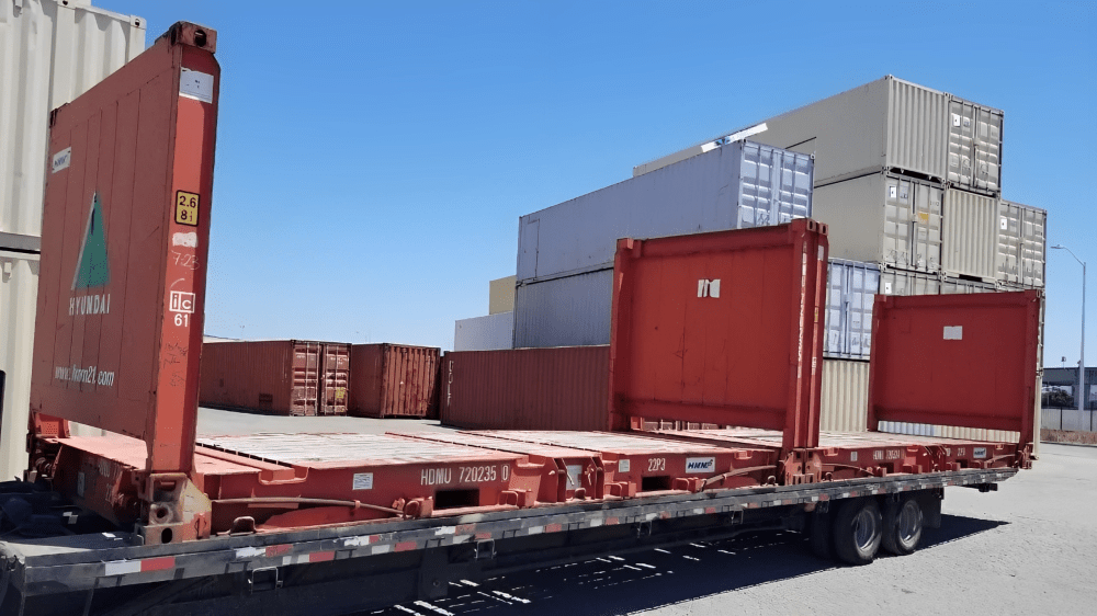 20ft Flat Rack Shipping Container